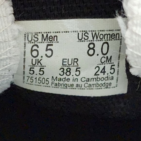 Vans Classic Slip On Black White Canvas Women's Shoes NEW - Picture 14 of 14